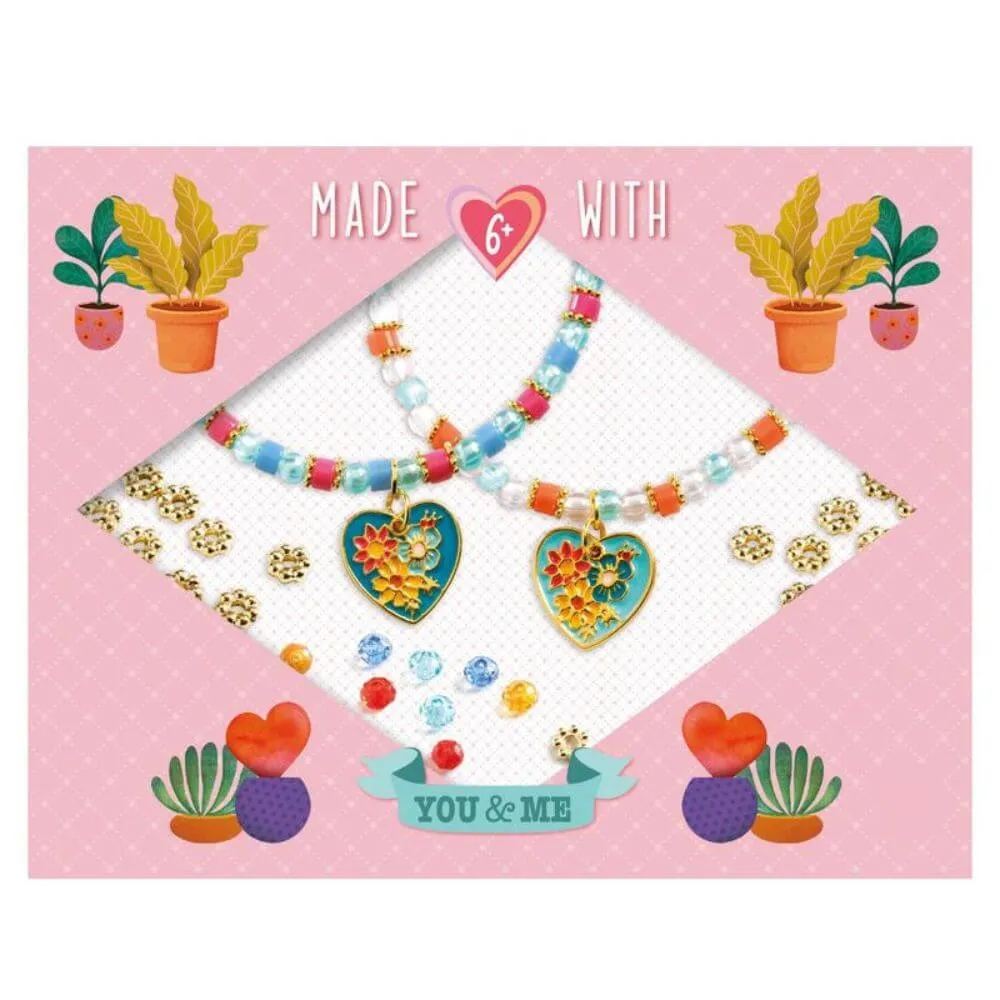 Djeco You & Me Heart Threading Beads Set
