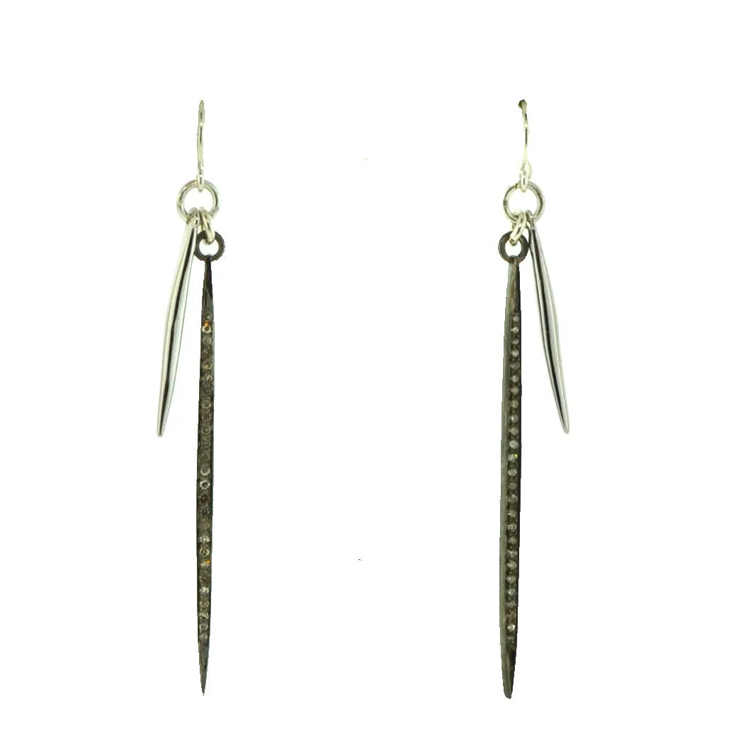 Double Spark Spike Earrings