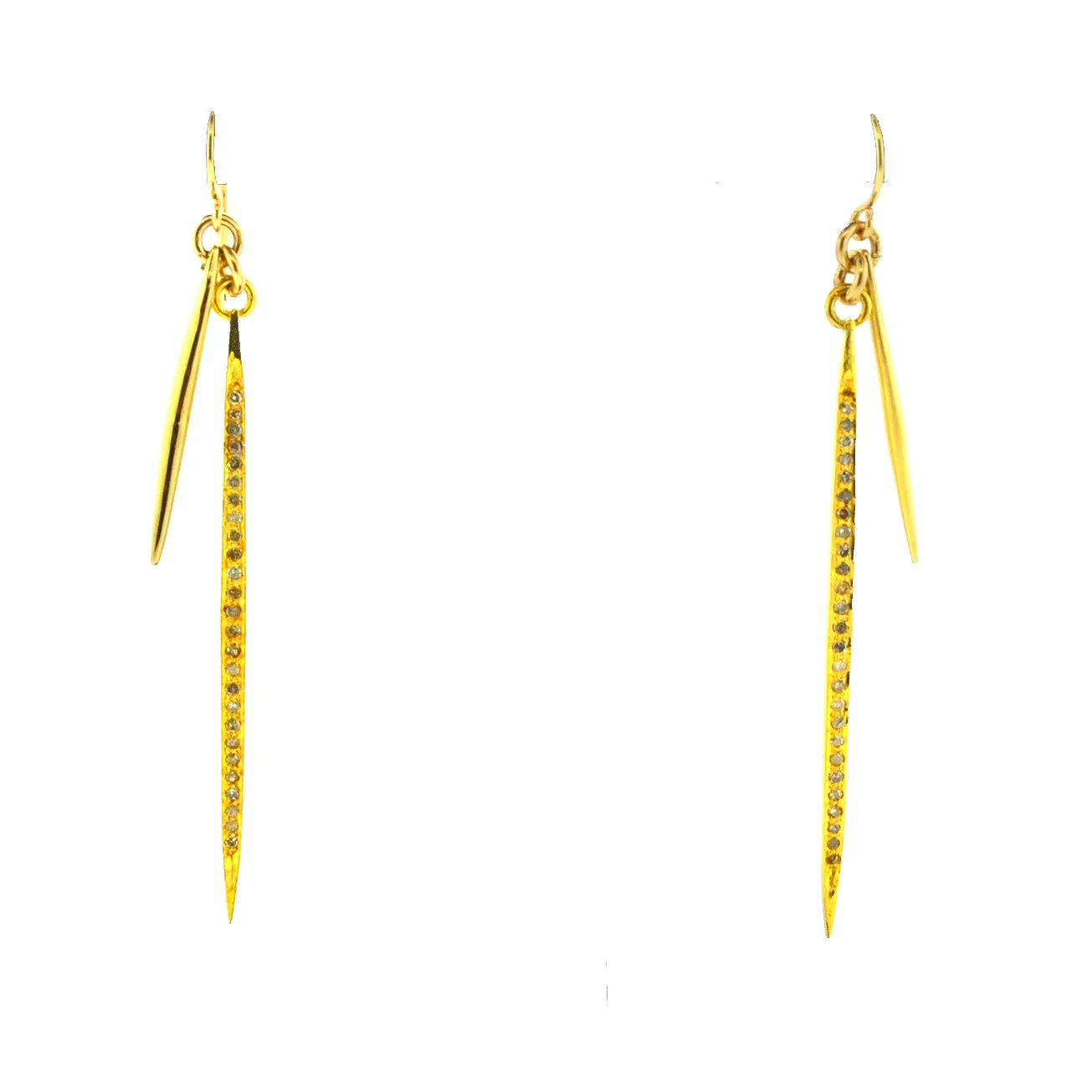 Double Spark Spike Earrings