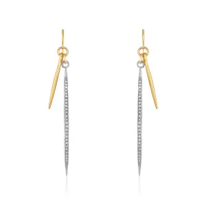 Double Spark Spike Earrings