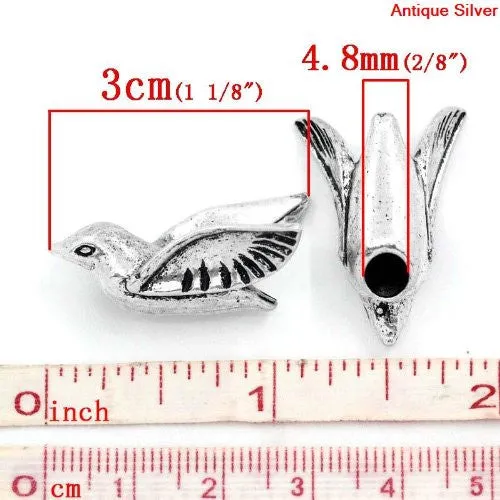 Dove European Bead Compatible for Most European Snake Chain Bracelet