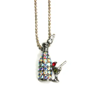 Drink Necklace Martini with Bottle