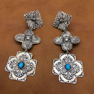 E155 Tres Cruces Earrings