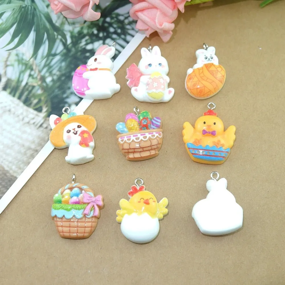 Easter Bunny Chicken Charms