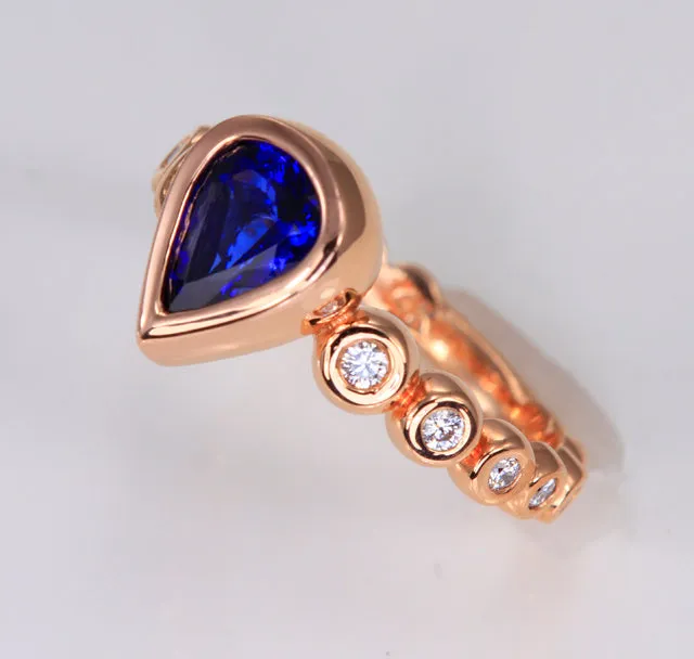 Eleanor Rose Tanzanite Ring