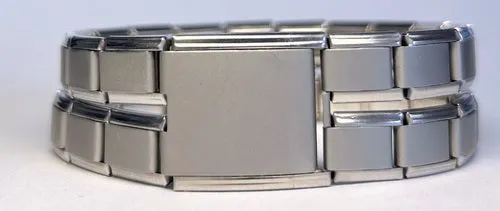 Engraved Family Tree Megalink Italian charm, joins 2x 9mm bracelets (Click to Personalize)