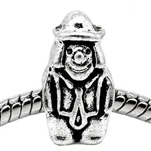 European King of Hearts Man Charm Bead Spacer for Snake Chain Charm Bracelet