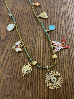 Evil Eye Charm Necklace | 24"