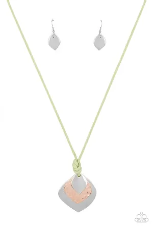Face the ARTIFACTS Green Paparazzi Necklace