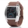 Fashion Men's Watch Unique LED Digital Watch Men Watch Electronic Sport Watches Rubber Band Clock montre homme erkek kol saati