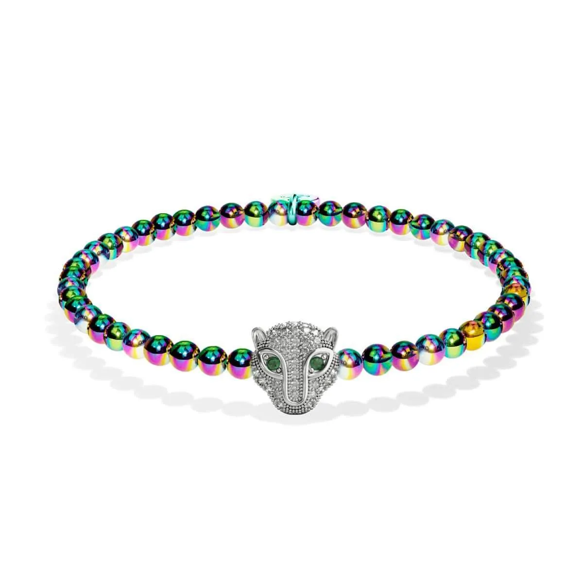 Fierce | Unicorn Silver | Crystal Cat Bracelet