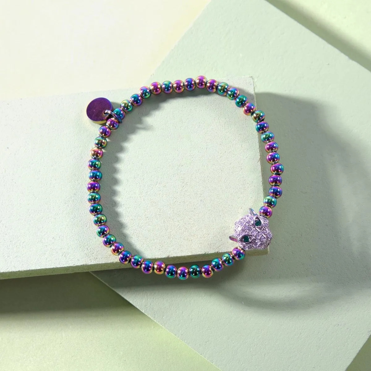 Fierce | Unicorn Silver | Crystal Cat Bracelet