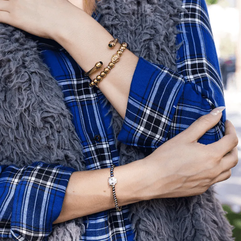 Fierce | Unicorn Silver | Crystal Cat Bracelet