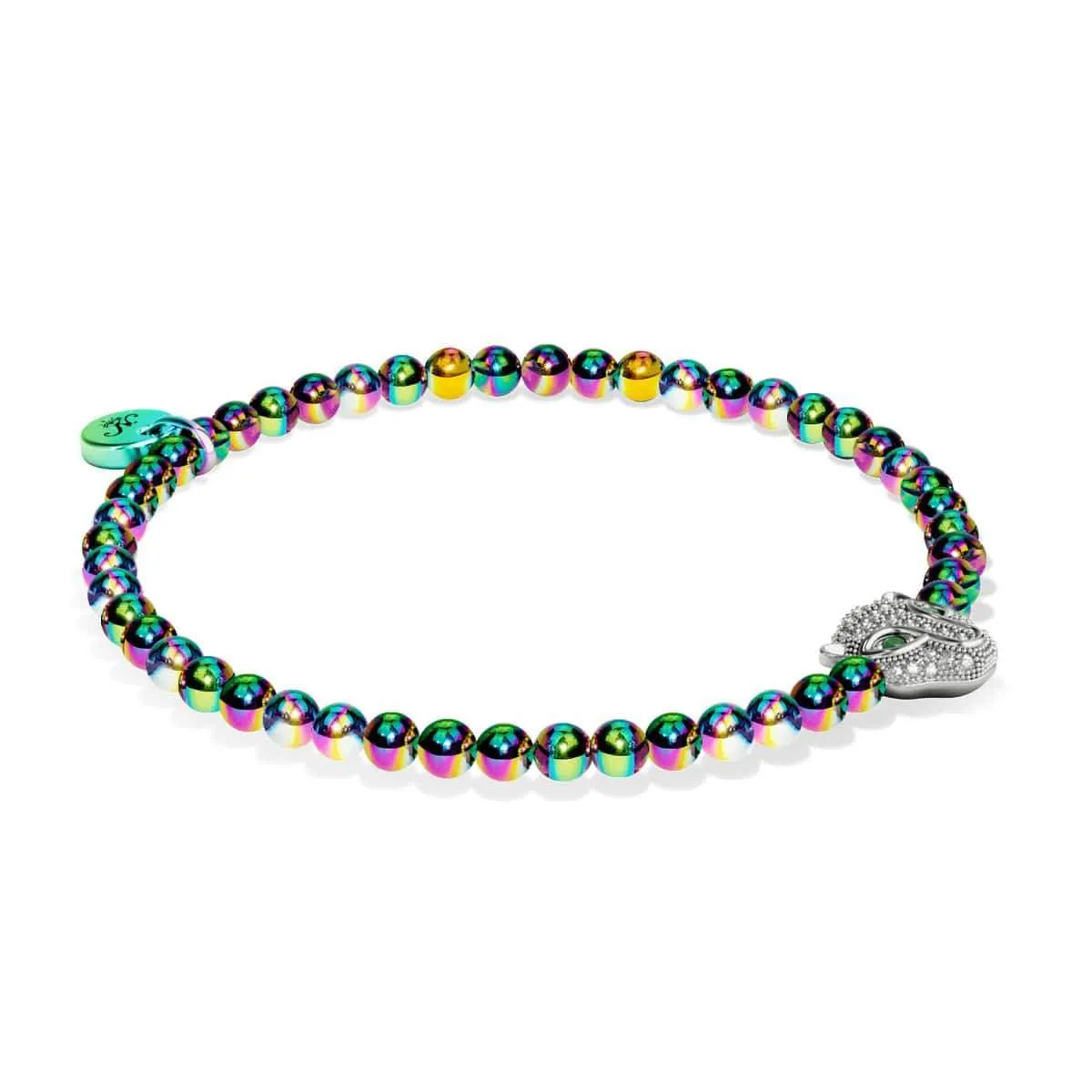 Fierce | Unicorn Silver | Crystal Cat Bracelet