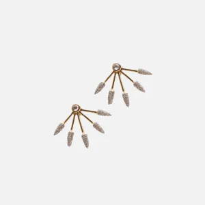 Five Spike Earrings, Diamond
