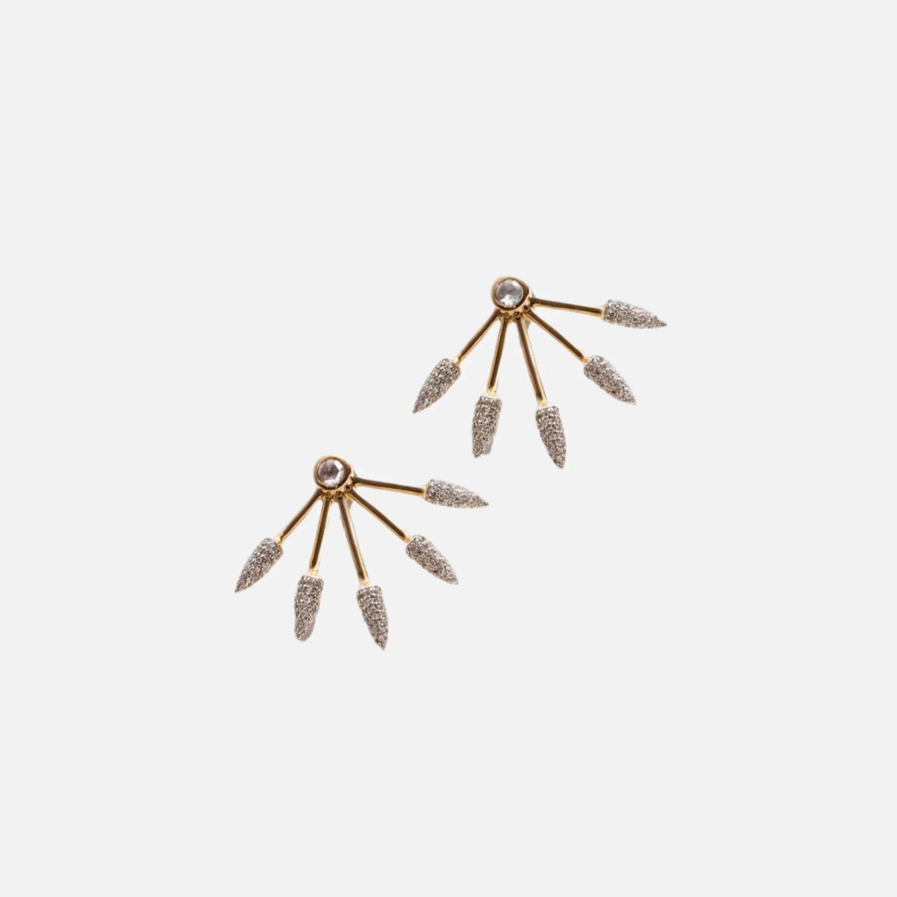 Five Spike Earrings, Diamond