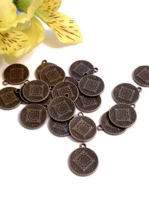 Flat Style Narcotics Anonymous Charms 10pc Pk - Bronze