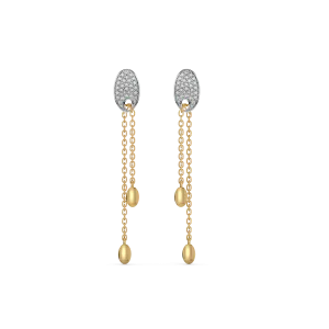 FlexiLink Drop Earrings - Lab Grownd Diamond
