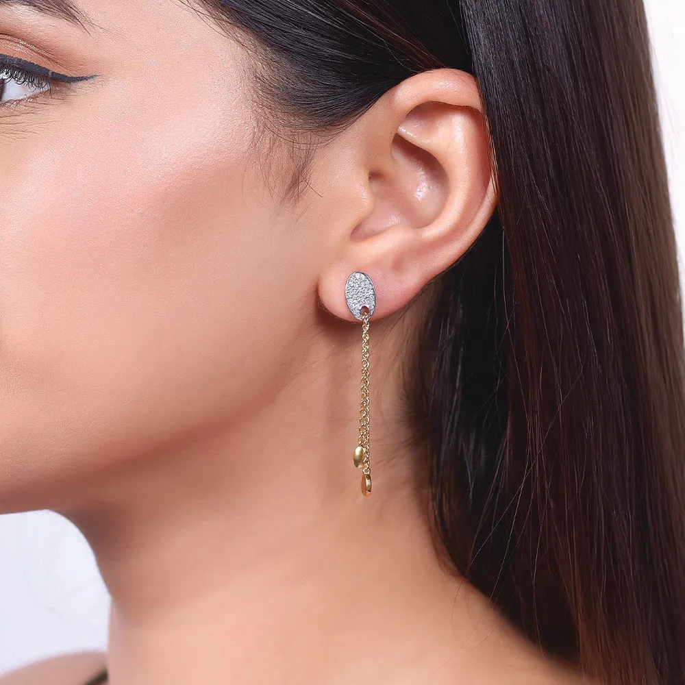 FlexiLink Drop Earrings - Lab Grownd Diamond