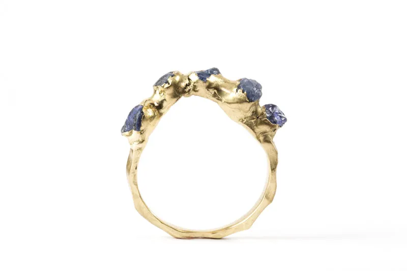 Flower Crown Ring - Tanzanite