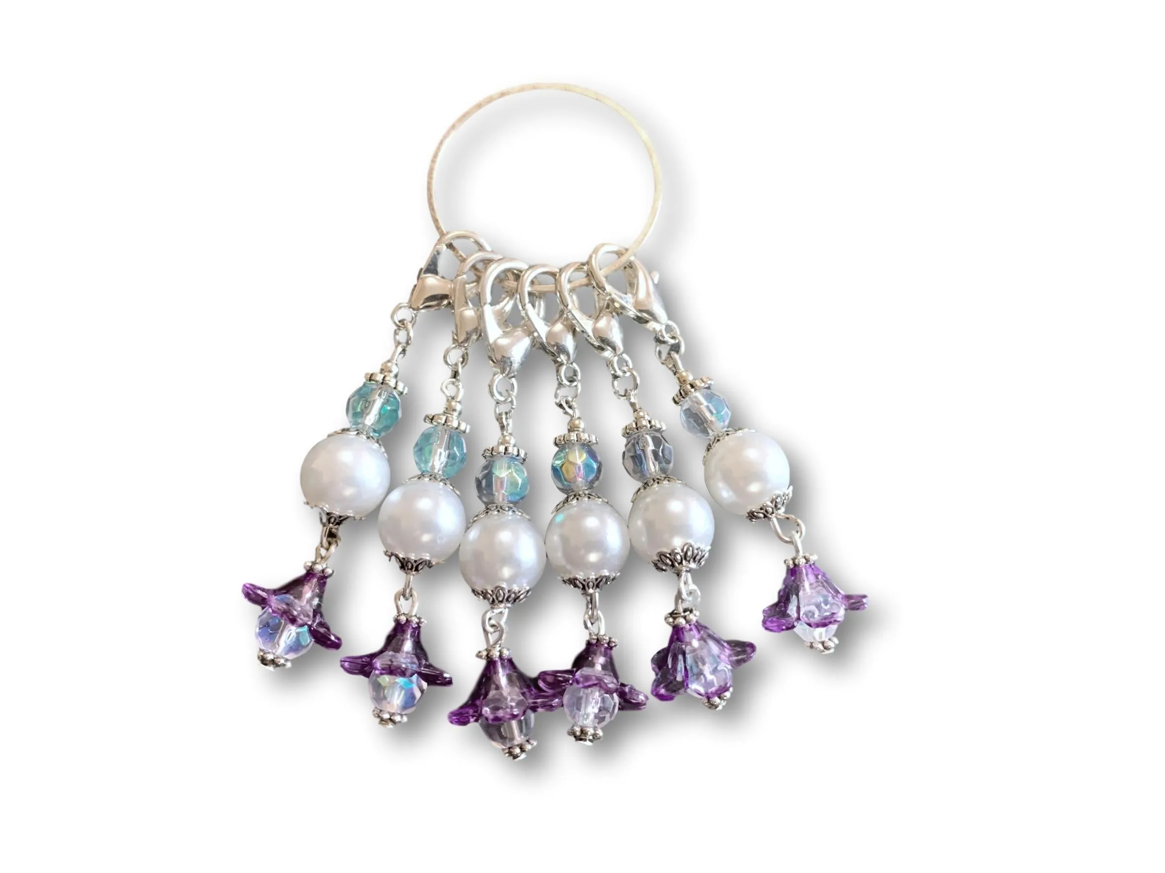 Flowering F2- #002 Set of 6 Stitch Markers