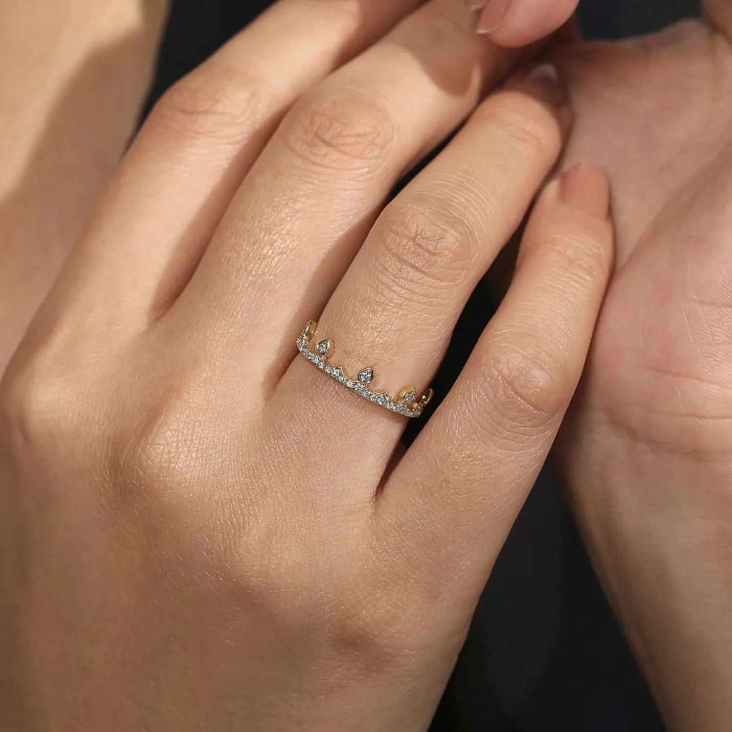 Gabriel & Co. "Crown Princess" Diamond Ring