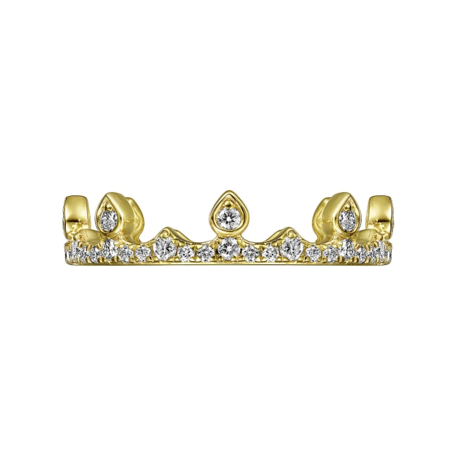 Gabriel & Co. "Crown Princess" Diamond Ring