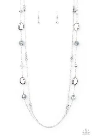 Gala Goals Silver Paparazzi Necklace