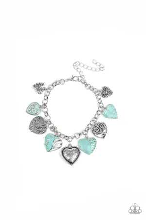 Garden Hearts Green Paparazzi Bracelet