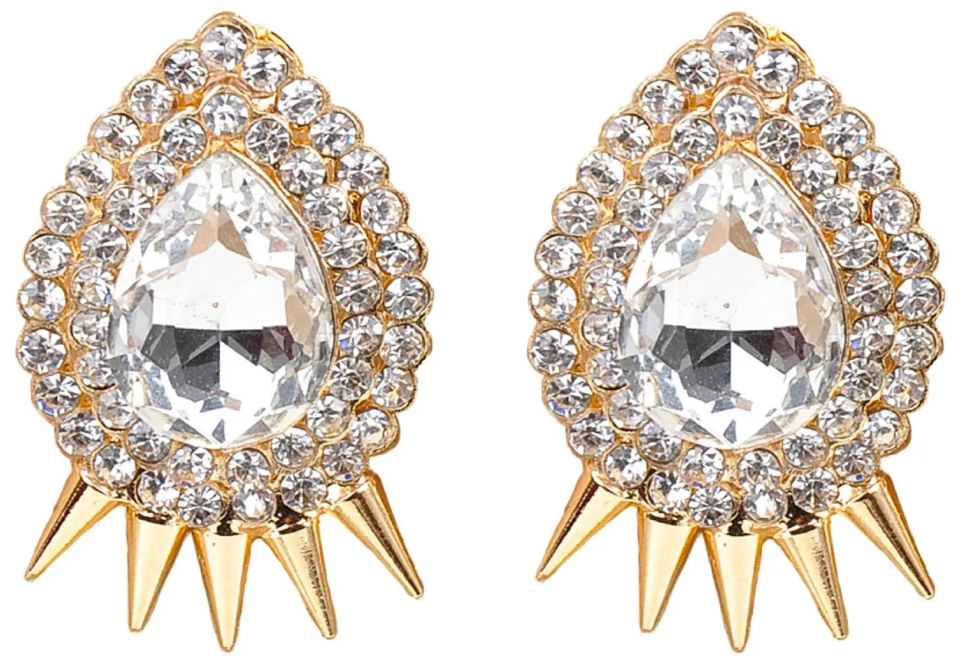 Gatsby Collection Spikey Pear Earrings