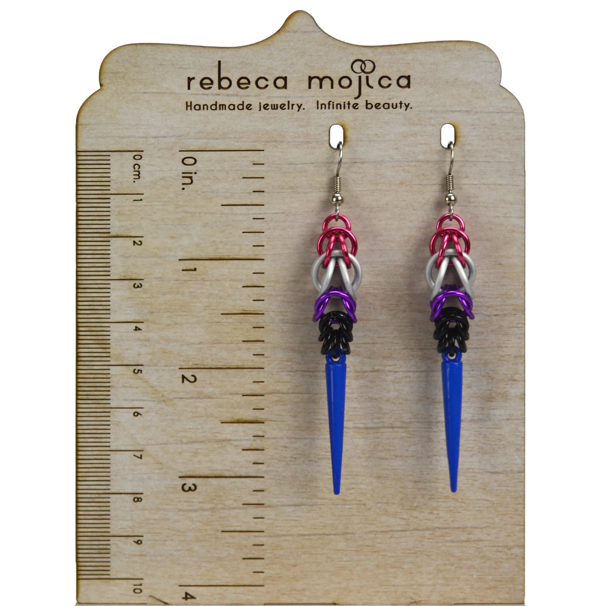 Genderfluid Pride - Spike Earrings