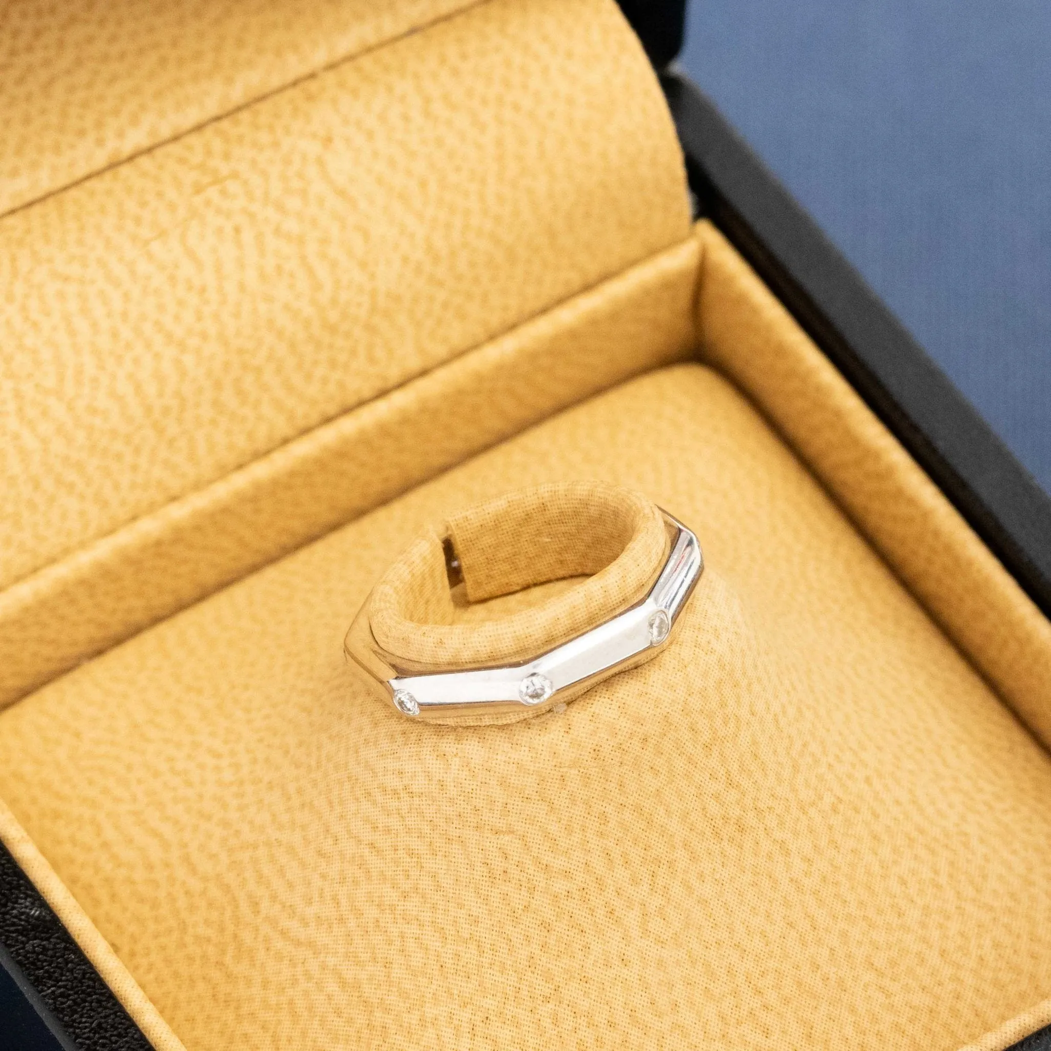 Geometric Diamond Band by Bvlgari