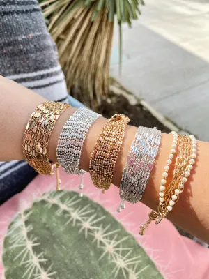 Gold & Silver Adjustable Bracelet Sets