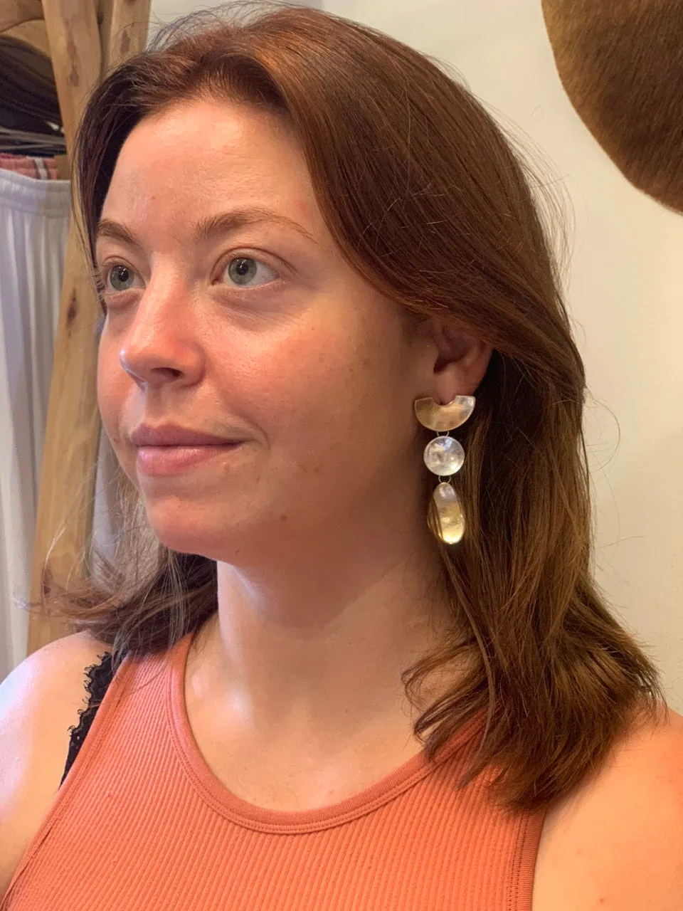 Gold & Silver Layered Earrings