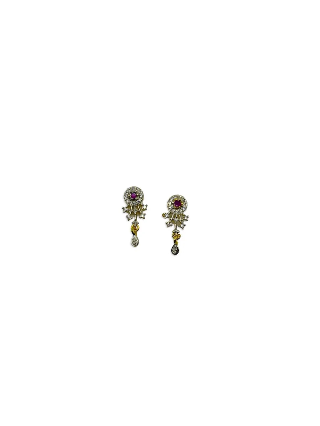 Gold Artificial Long Diamond Mangalsutra With Earrings Simple Trendy 2 Line Black Beads Chain