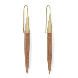 Gold Plated and Teak Quill Threaders