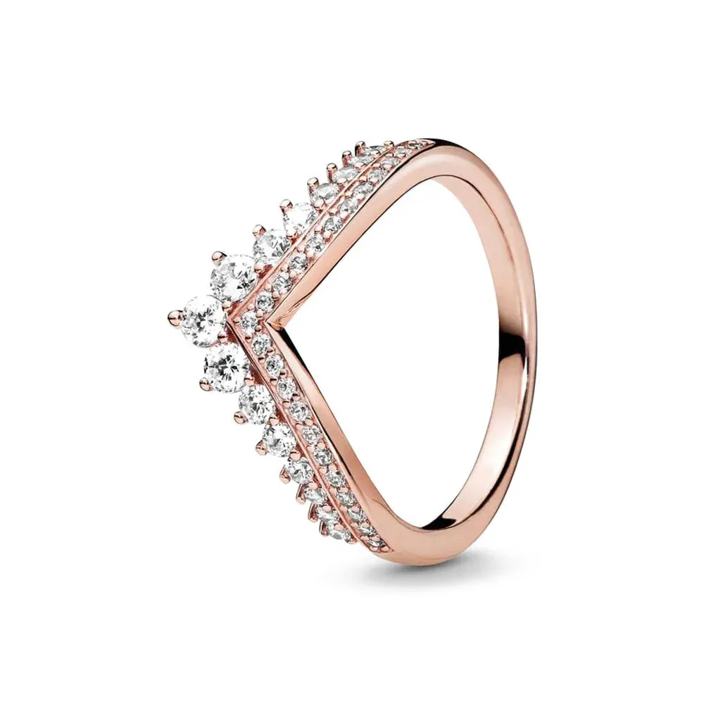 Gold Rose Gold Heart Ring for Women