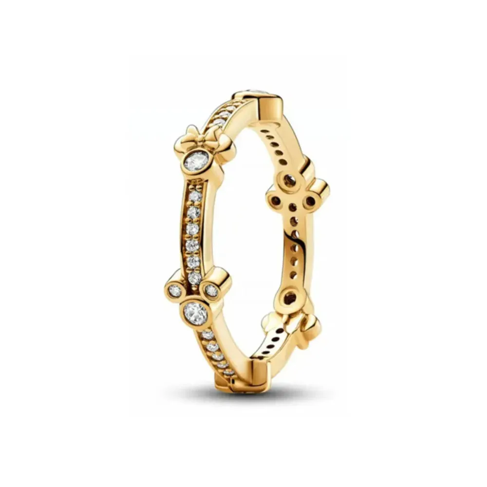 Gold Rose Gold Heart Ring for Women