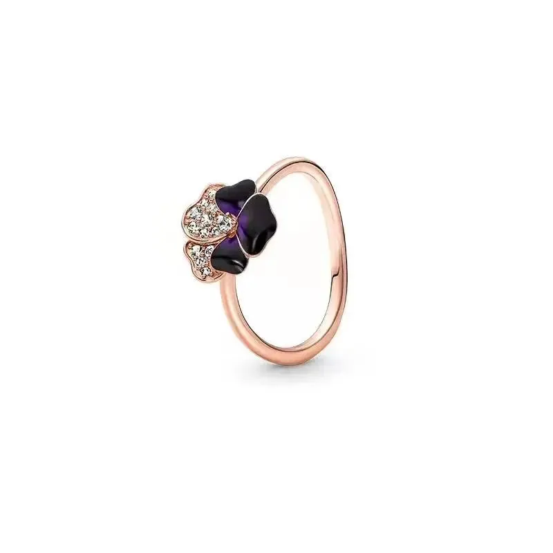 Gold Rose Gold Heart Ring for Women