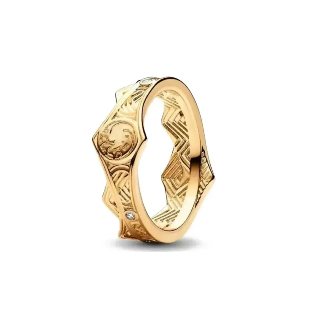 Gold Rose Gold Heart Ring for Women
