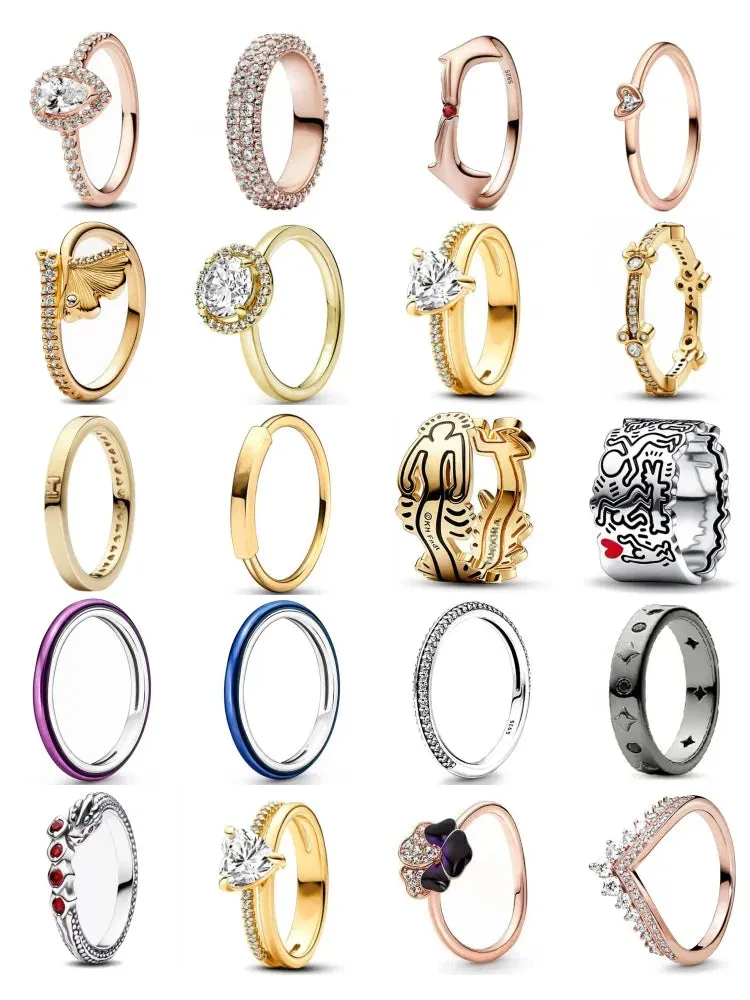 Gold Rose Gold Heart Ring for Women