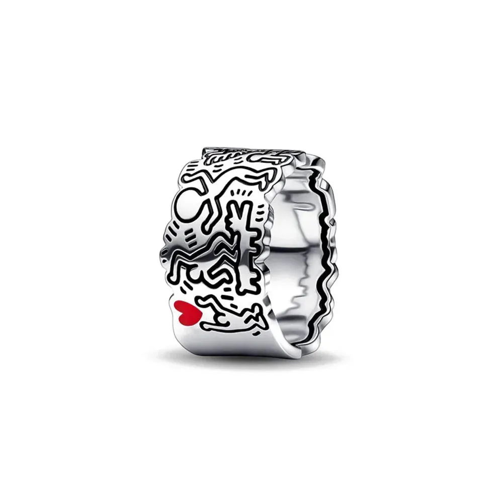 Gold Rose Gold Heart Ring for Women