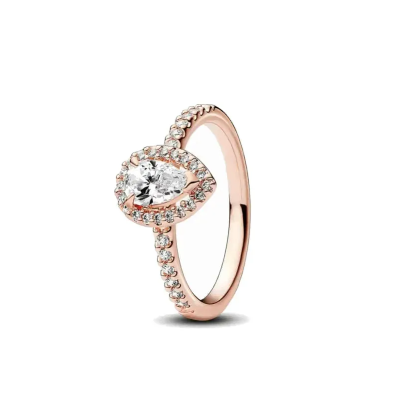 Gold Rose Gold Heart Ring for Women