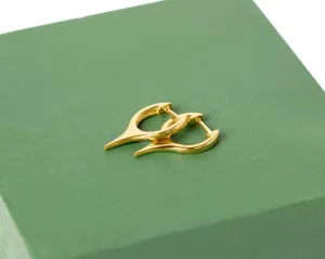 Gold Spike Earrings