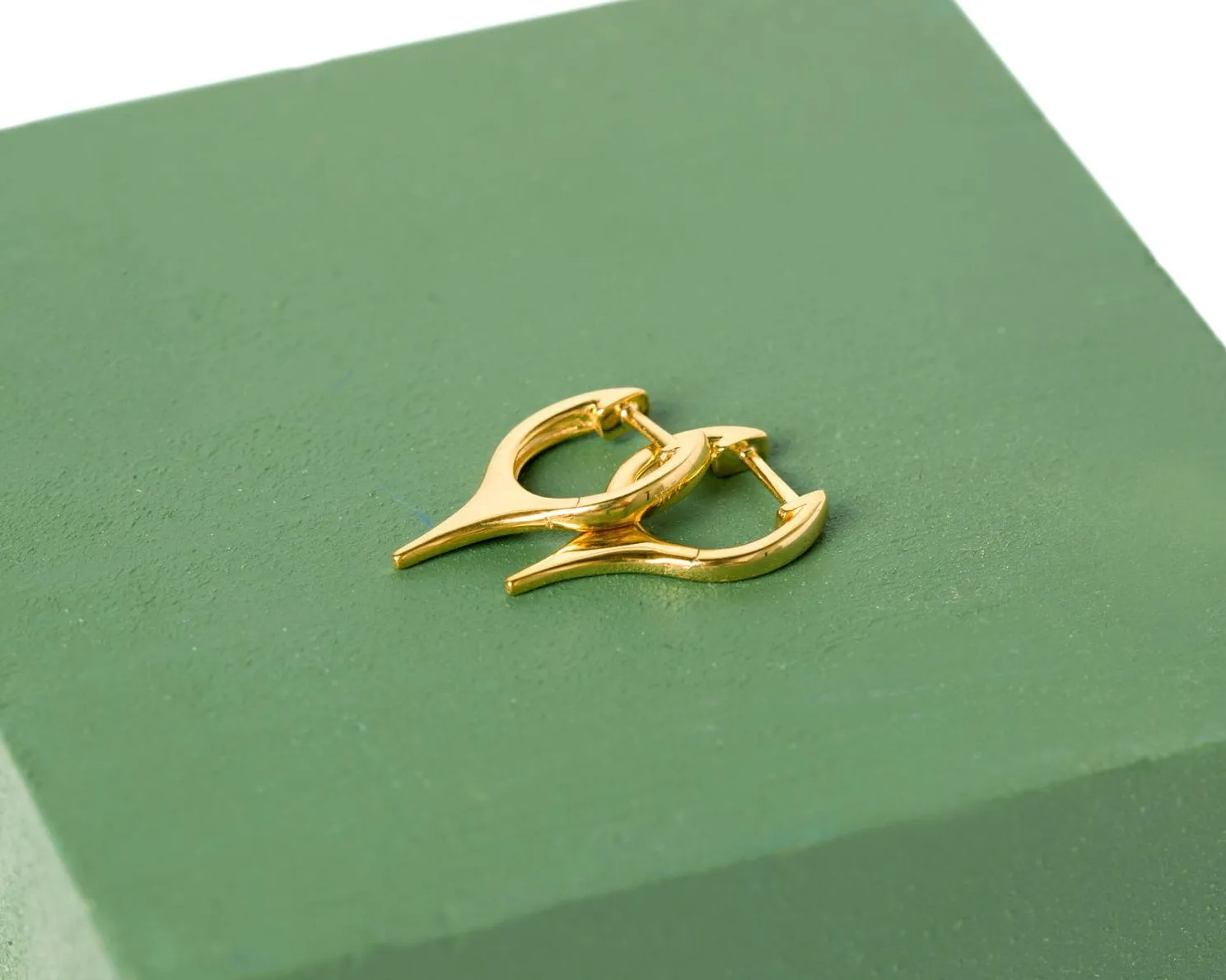 Gold Spike Earrings