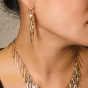 Golden Aria Waterfall Earrings