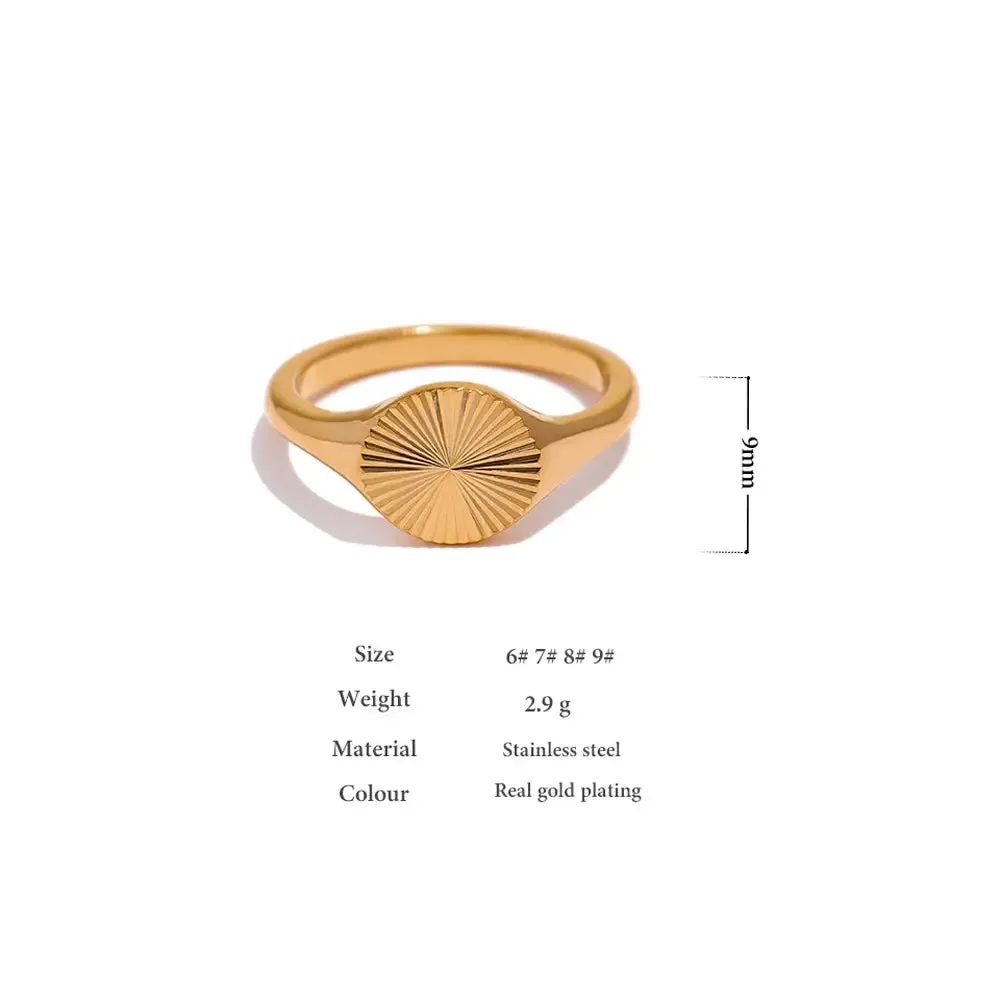 Golden Geometric Ring