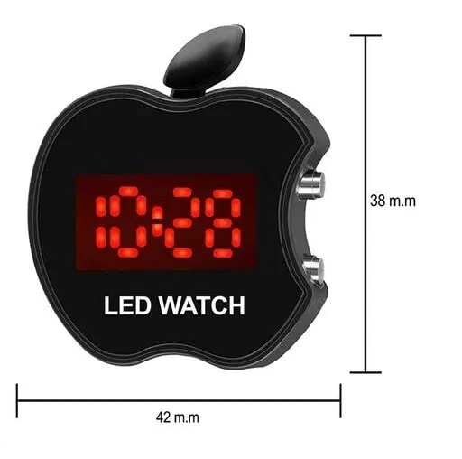Goldenize Fashion Kids Digital Date and Time Black Dial LED Watch for Stylish Kids Unisex Birthday Gift Digital Children Watch for Boys & Girls | Pack of 2