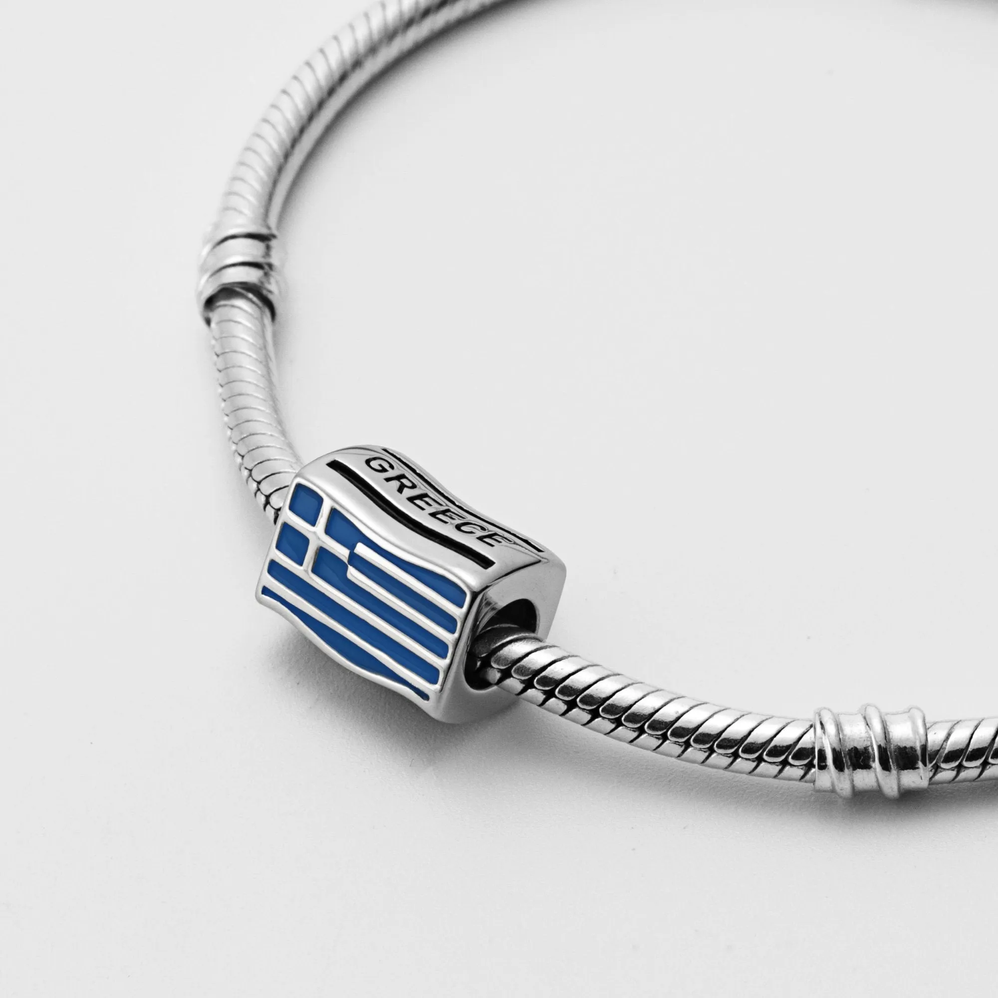 Greece Greek Flag Country Bead Charm