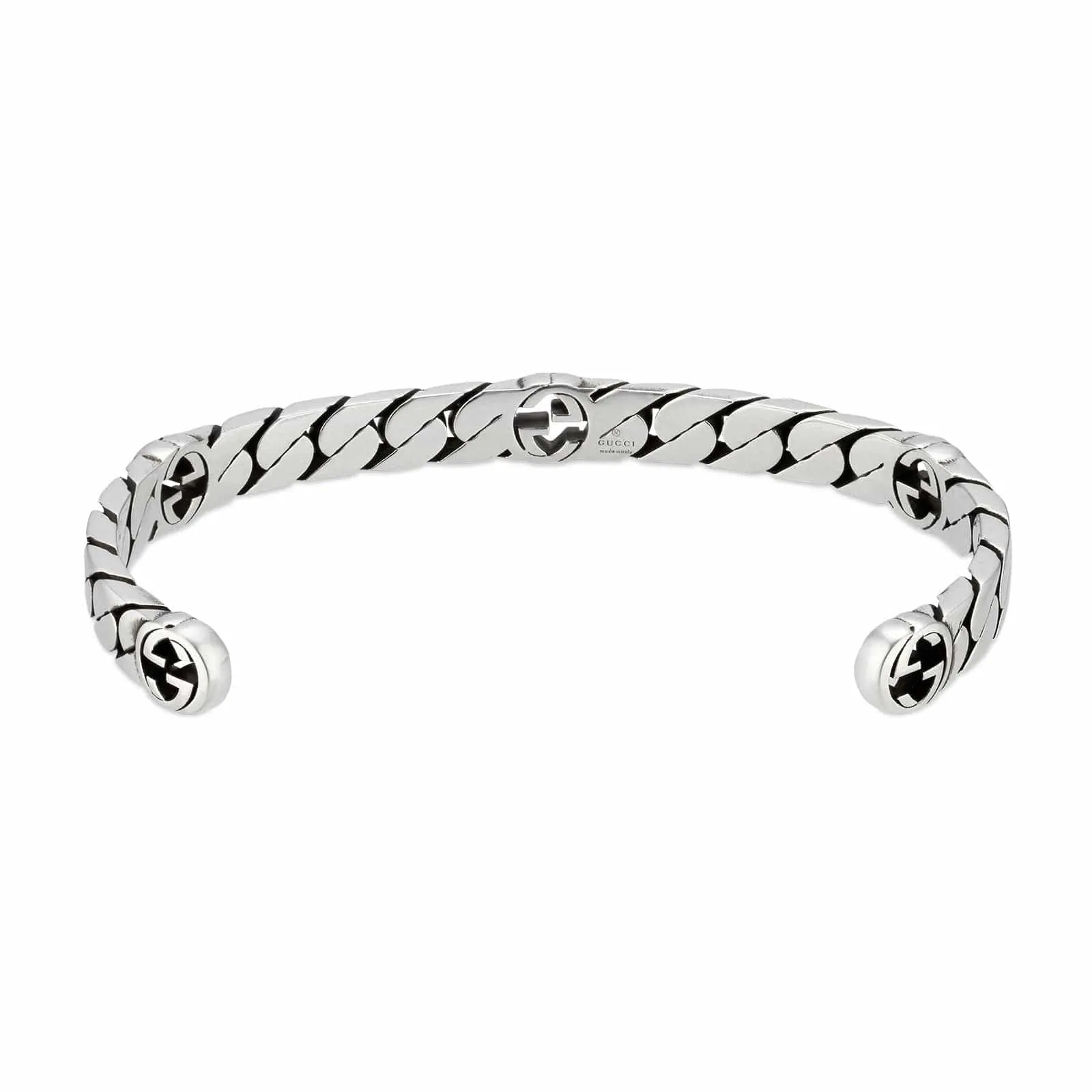 Gucci Silver Interlocking G Bracelet